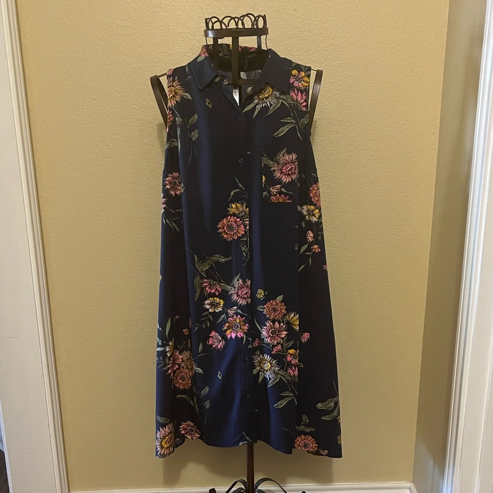 OLD NAVY Floral Sleeveless Midi Dress